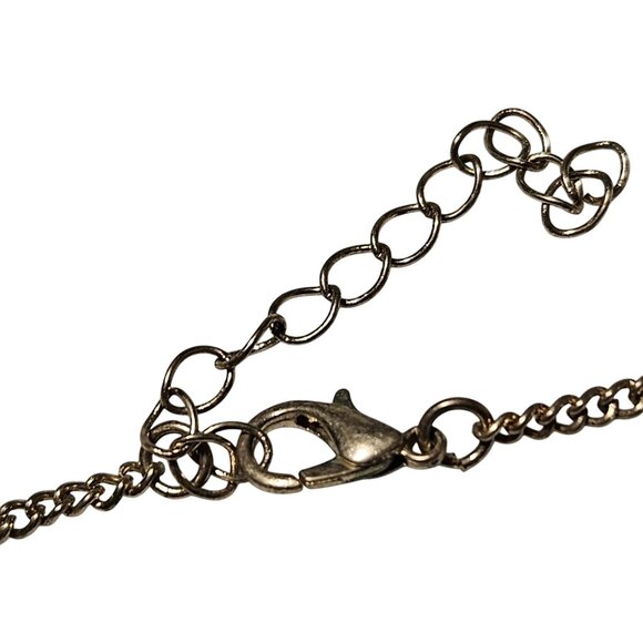 Funky Retro 80s Pink Tassel Pendant Gold Tone Chain Necklace Fashion Jewelry - Picture 4 of 6